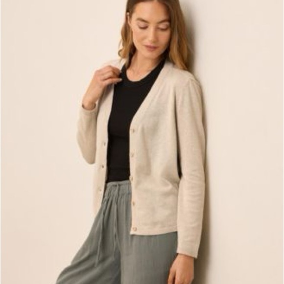 Michael Kors Sweaters - Michael Kors Cashmere Cream Cardigan
